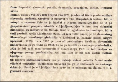 OTON ŽUPANČIČ 100 LET VERONIKE DESENIŠKE